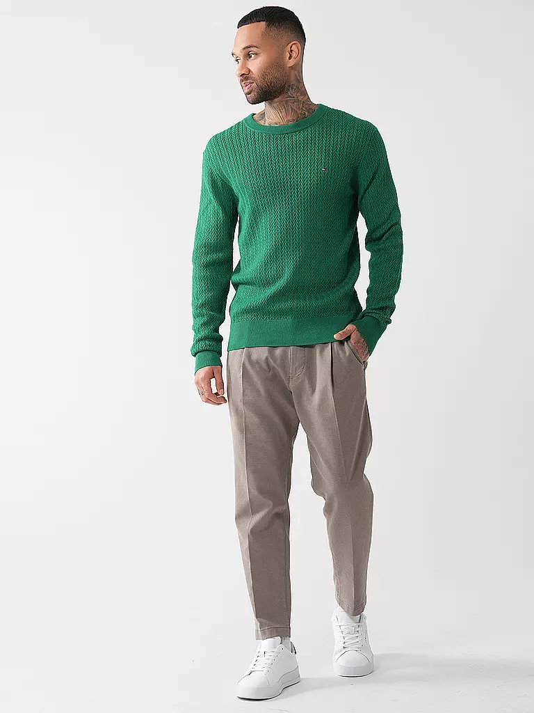 TOMMY HILFIGER | Pullover | grün