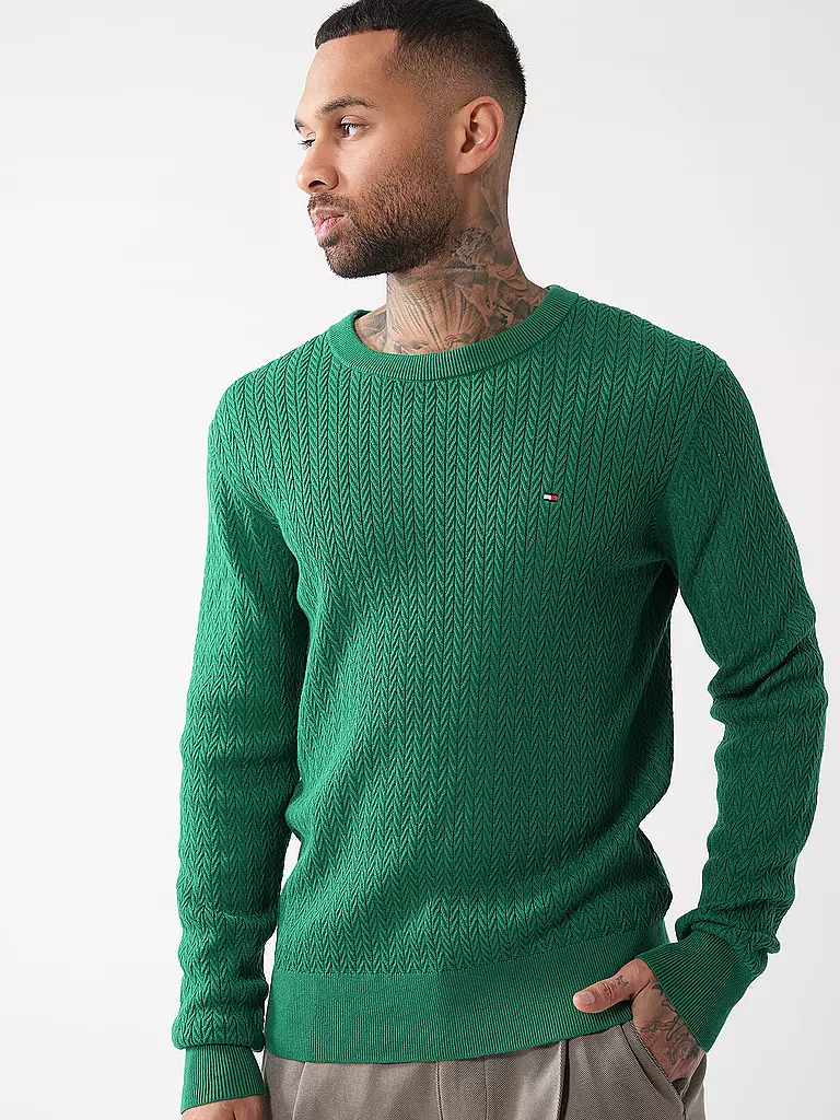 TOMMY HILFIGER | Pullover | grün