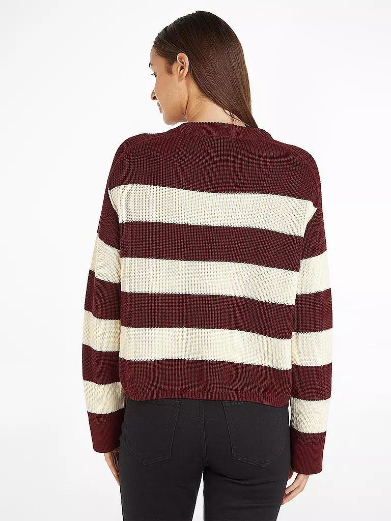 TOMMY HILFIGER | Pullover | dunkelrot