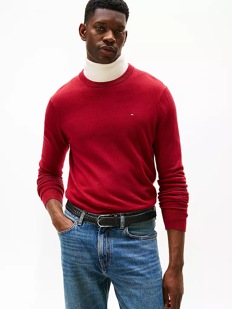 TOMMY HILFIGER | Pullover | dunkelrot
