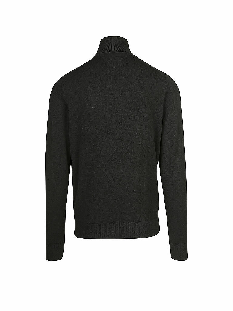 TOMMY HILFIGER | Rollkragen-Pullover "Cotton/Silk" | schwarz