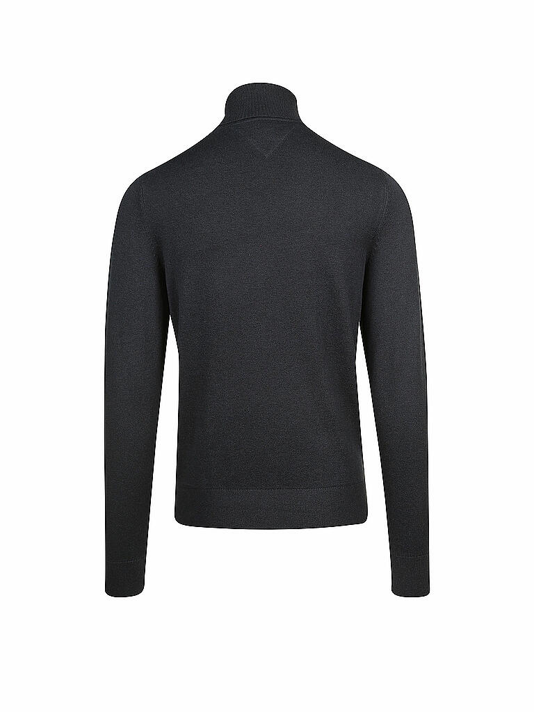 TOMMY HILFIGER | Rollkragen-Pullover "Cotton/Silk" | blau