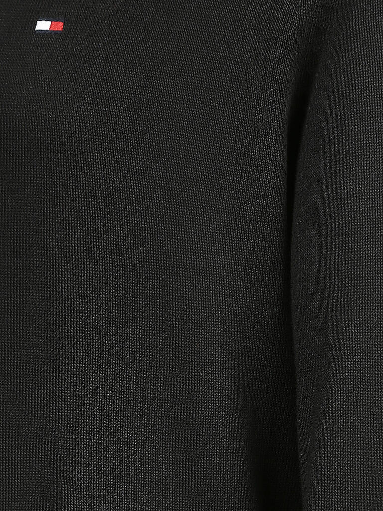 TOMMY HILFIGER | Rollkragen-Pullover "Cotton/Silk" | schwarz