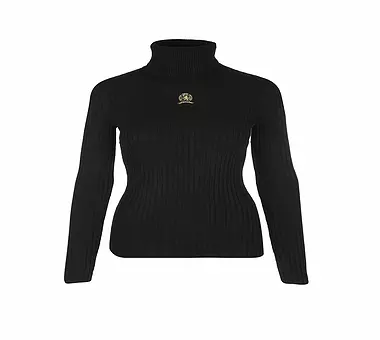 TOMMY HILFIGER Rollkragenpullover schwarz