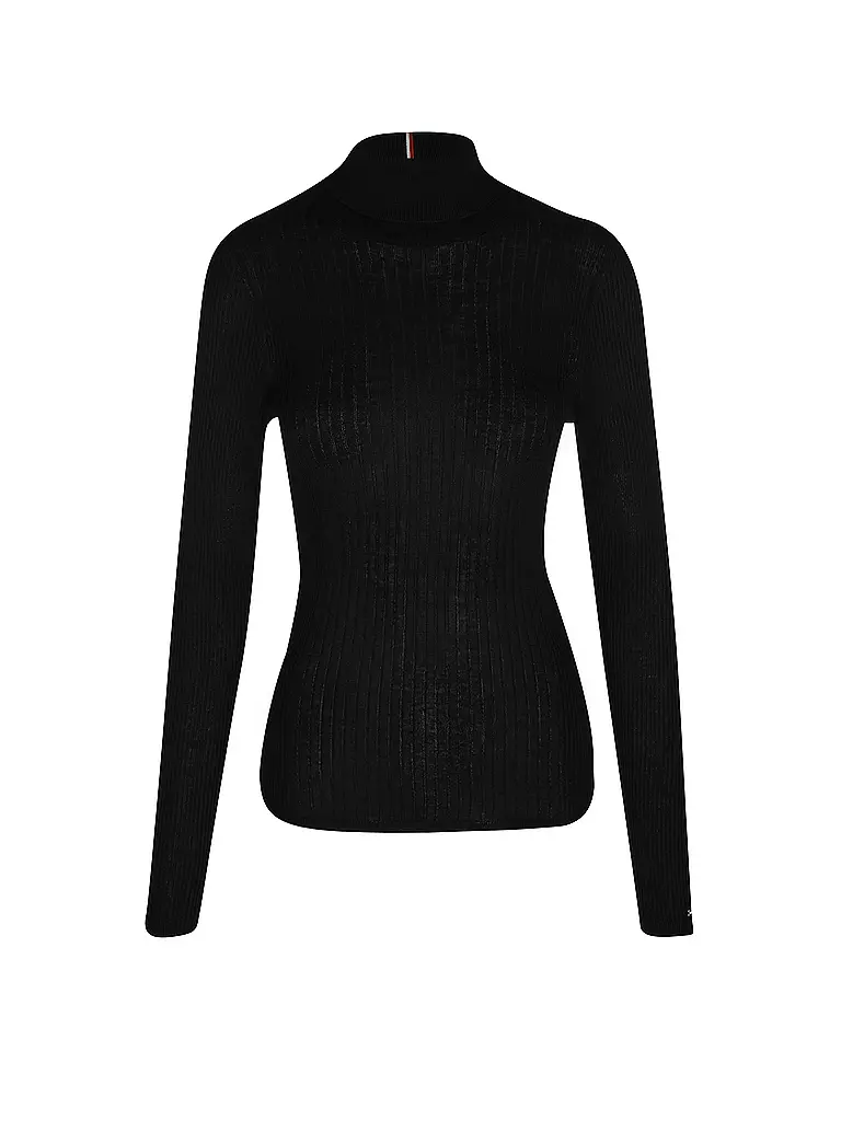 TOMMY HILFIGER Rollkragenpullover schwarz 