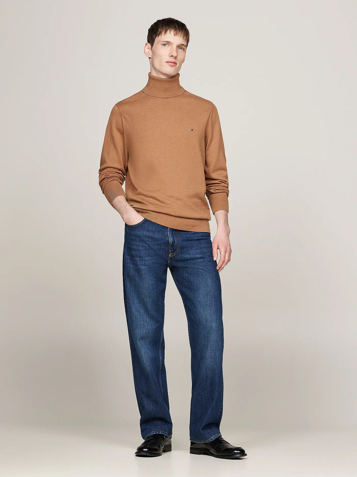 TOMMY HILFIGER | Rollkragenpullover  | camel