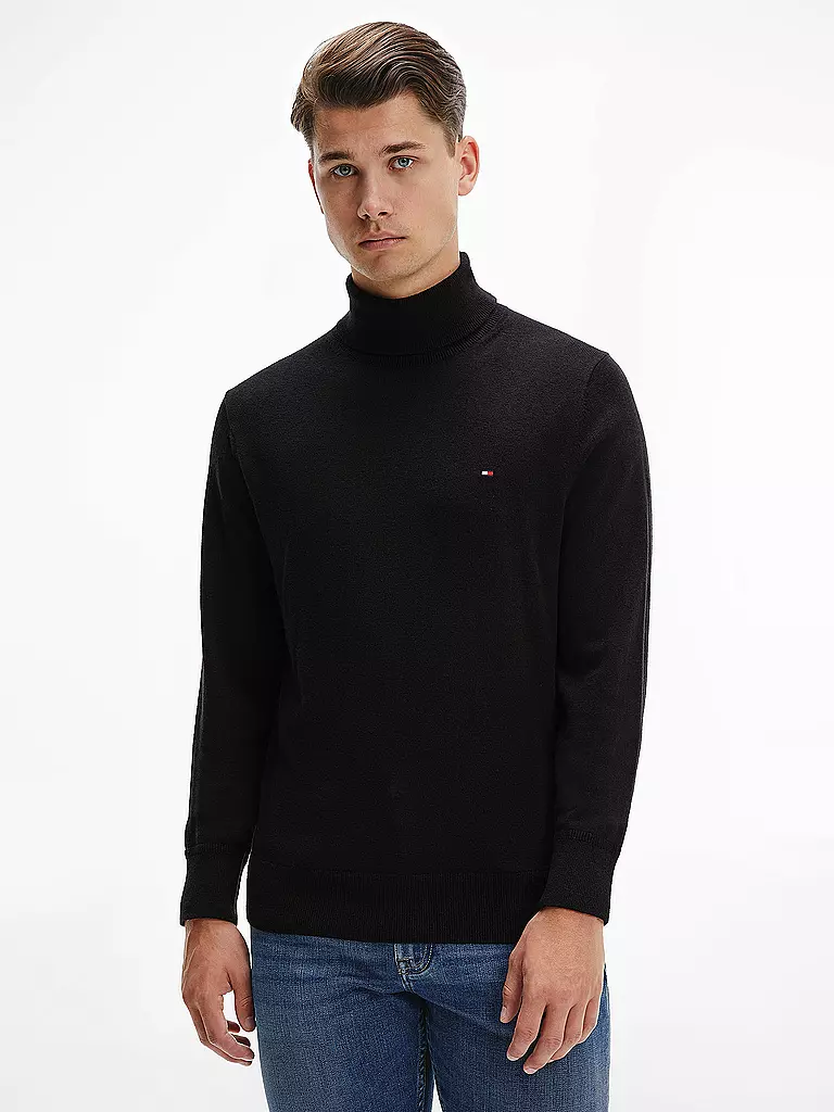 TOMMY HILFIGER Rollkragenpullover schwarz 