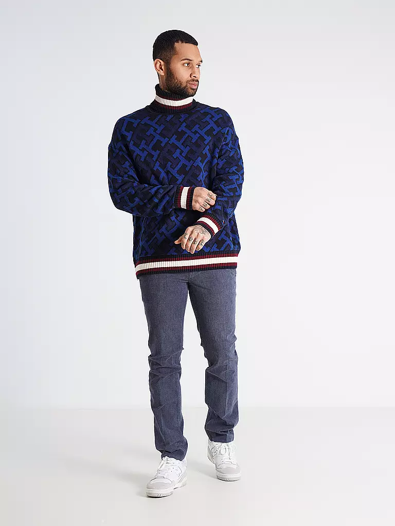 TOMMY HILFIGER | Rollkragenpullover | blau