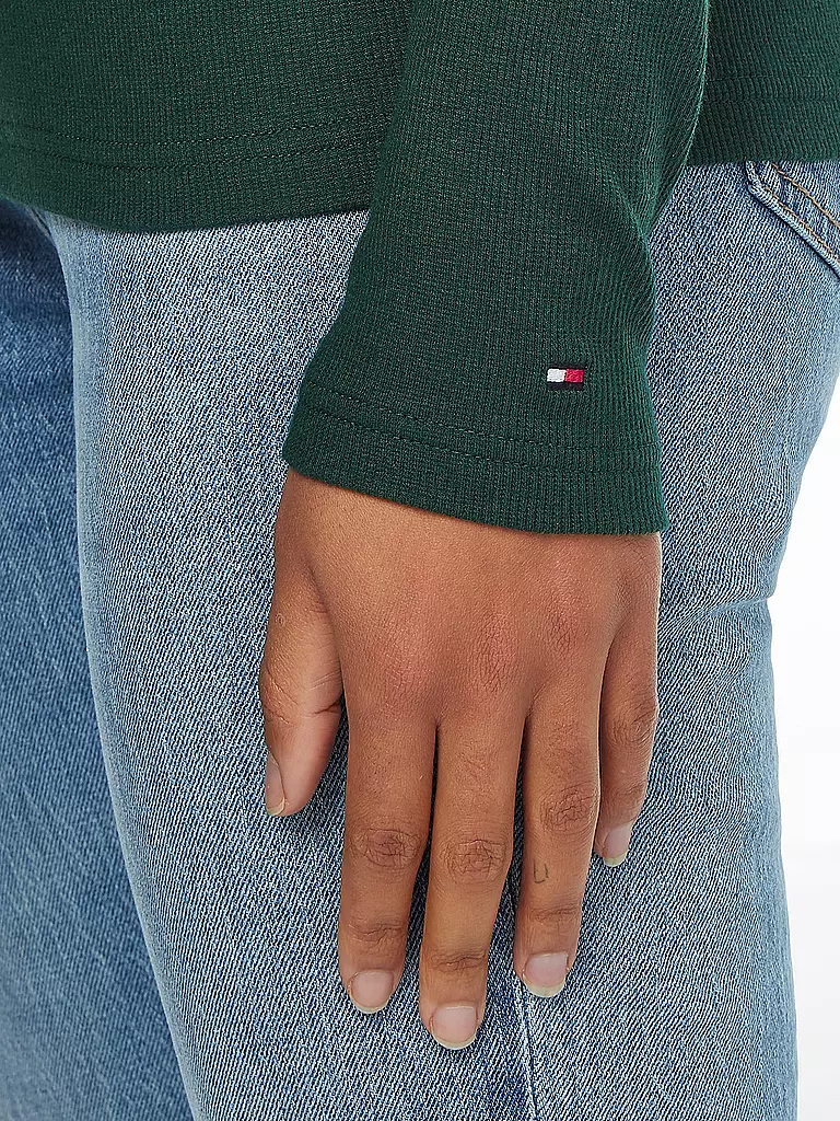 TOMMY HILFIGER | Rollkragenshirt Slim Fit | grün