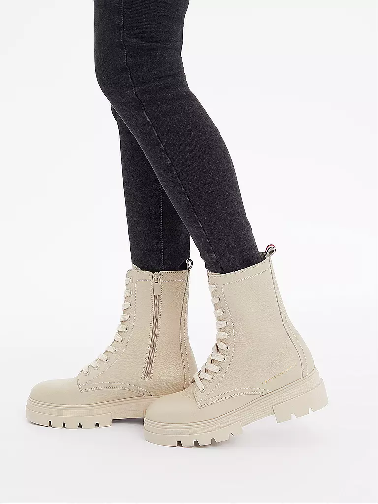 TOMMY HILFIGER | Schnürboots | beige