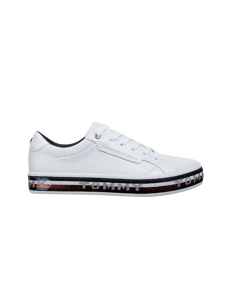 TOMMY HILFIGER | Sneaker "Sequin Foxing Dress" | weiß