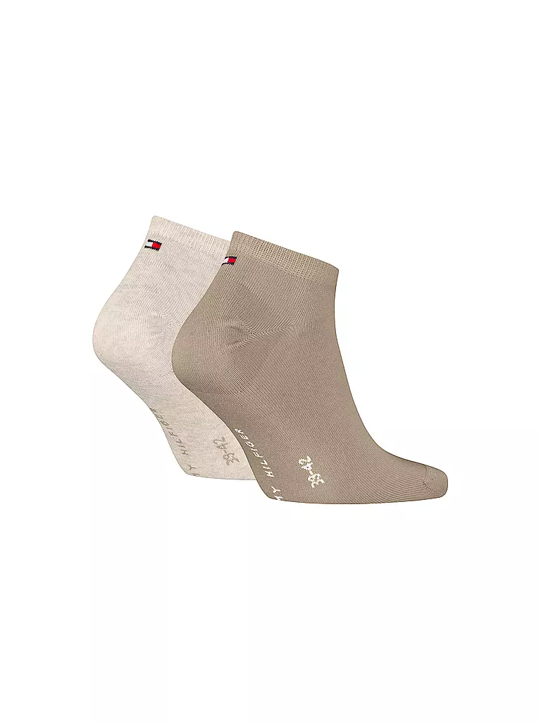 TOMMY HILFIGER | Sneaker Socken 2-er Pkg. sand | weiss