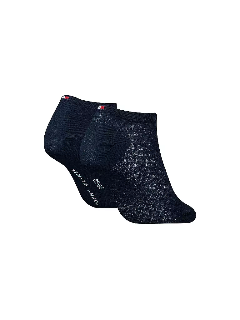 TOMMY HILFIGER | Sneaker Socken 2er Pkg navy | schwarz