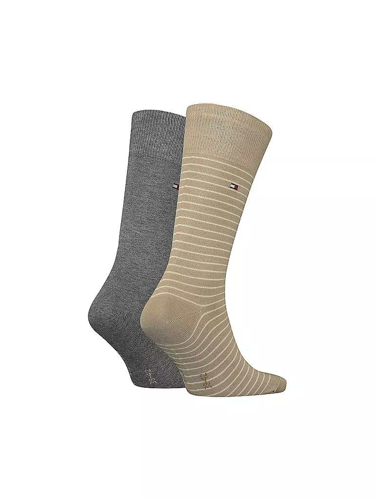 TOMMY HILFIGER | Socken 2-er Pkg. beige | schwarz