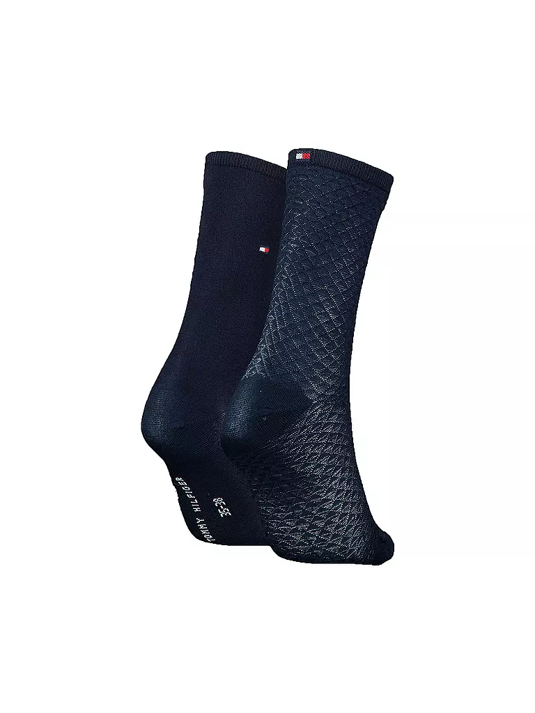 TOMMY HILFIGER | Socken 2-er Pkg. navy | schwarz