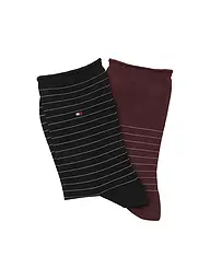 TOMMY HILFIGER | Socken 2er Pkg burgundy | dunkelrot