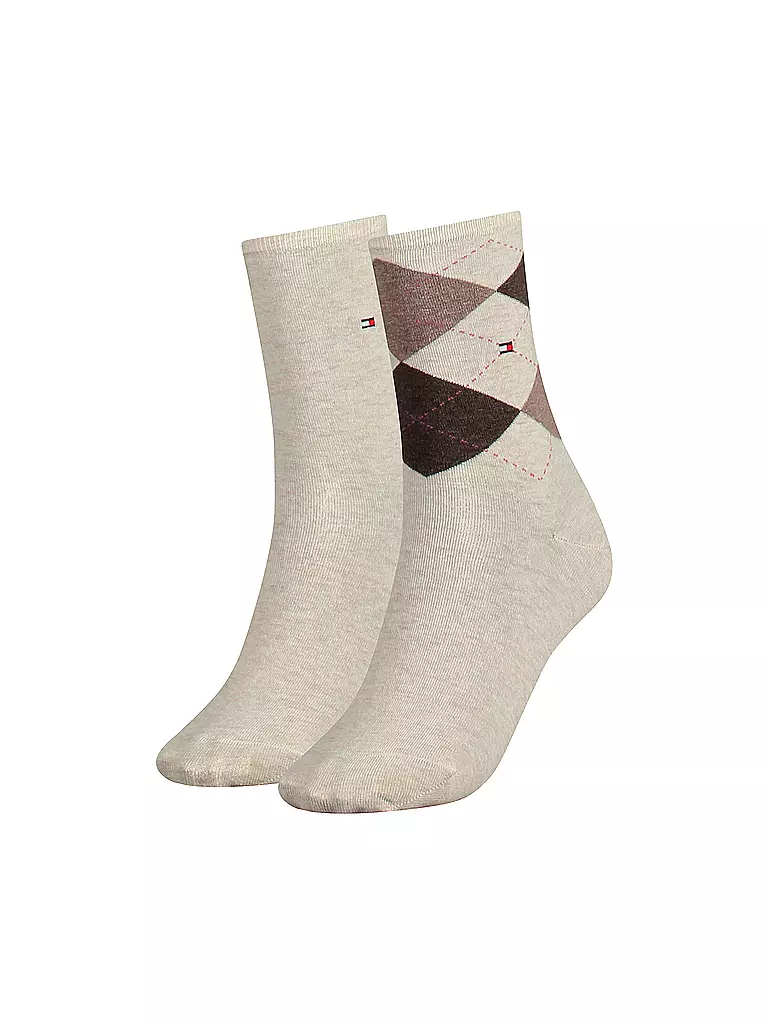 TOMMY HILFIGER | Socken 2er Pkg light beige melange | beige