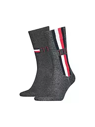 TOMMY HILFIGER | Socken 2er Pkg mid grey mel | Grau
