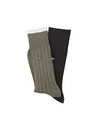 TOMMY HILFIGER | Socken 2er Pkg. army green | Olive
