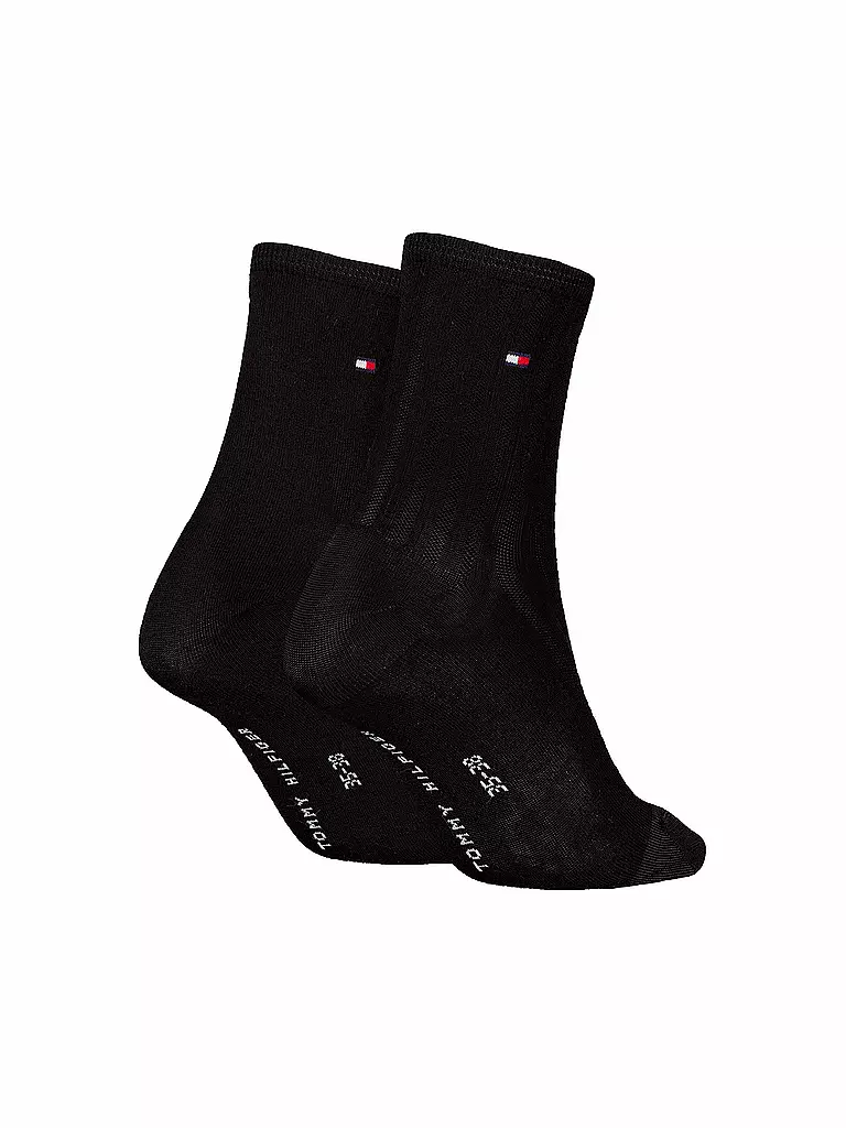 TOMMY HILFIGER | Socken 2er Pkg. black | schwarz