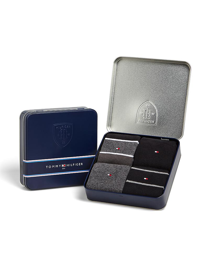 TOMMY HILFIGER | Socken-Geschenkbox 4-er | schwarz