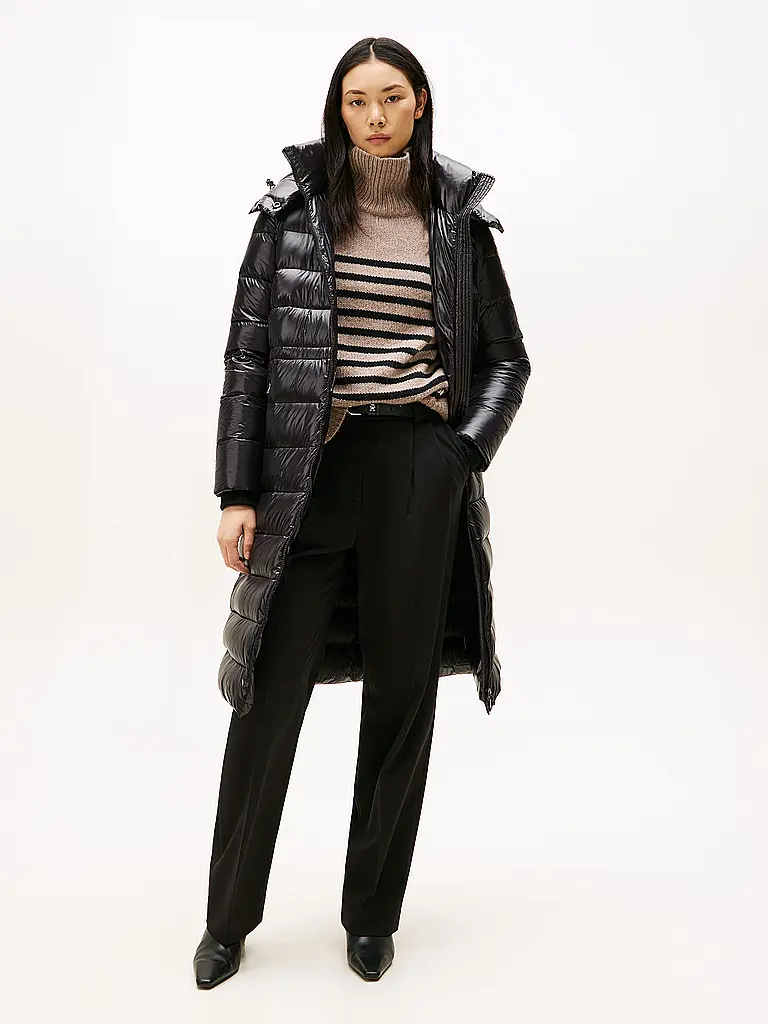 TOMMY HILFIGER | Steppmantel | schwarz
