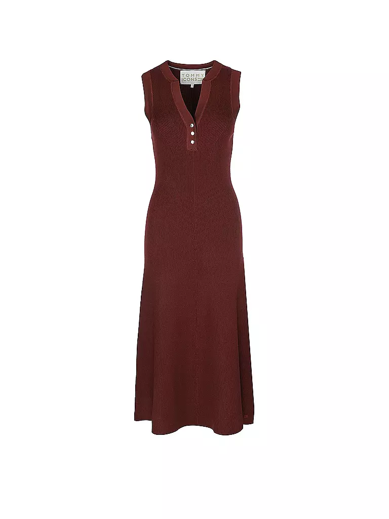 TOMMY HILFIGER | Strickkleid | rot