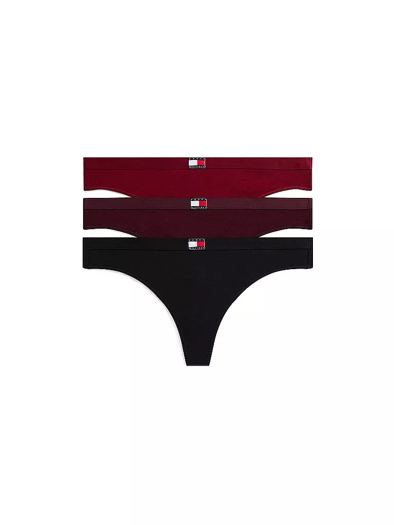 TOMMY HILFIGER | String 3er Pkg. rot | rot