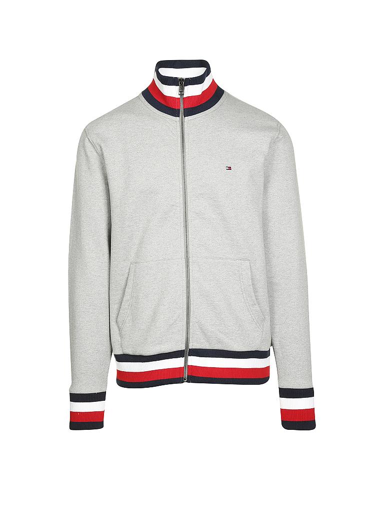 tommy hilfiger sweatjacke grau