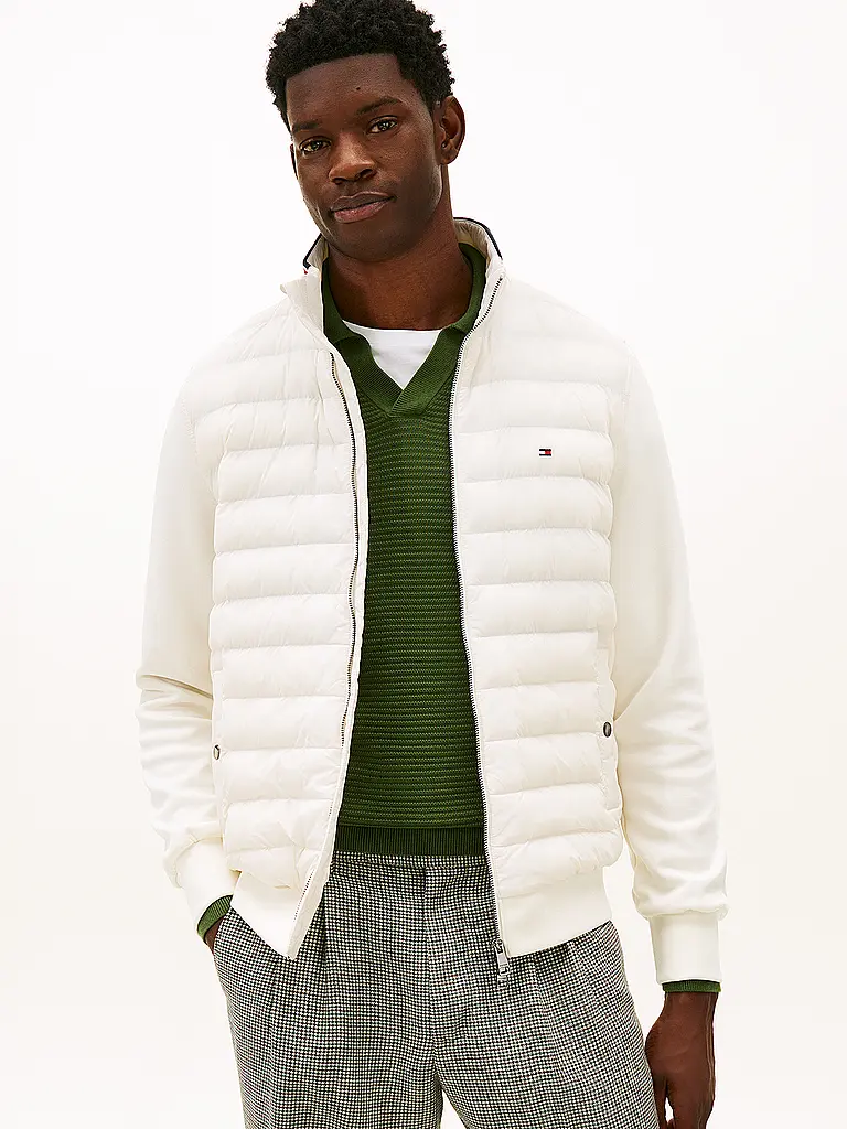 TOMMY HILFIGER | Sweatjacke  | Creme
