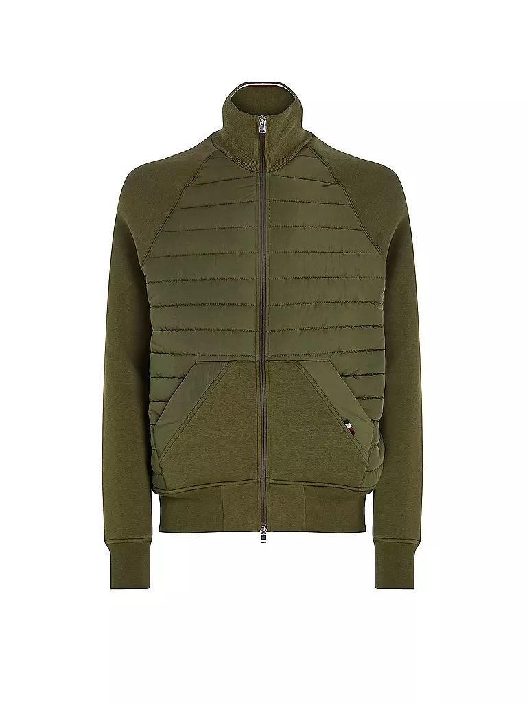 TOMMY HILFIGER | Sweatjacke | olive