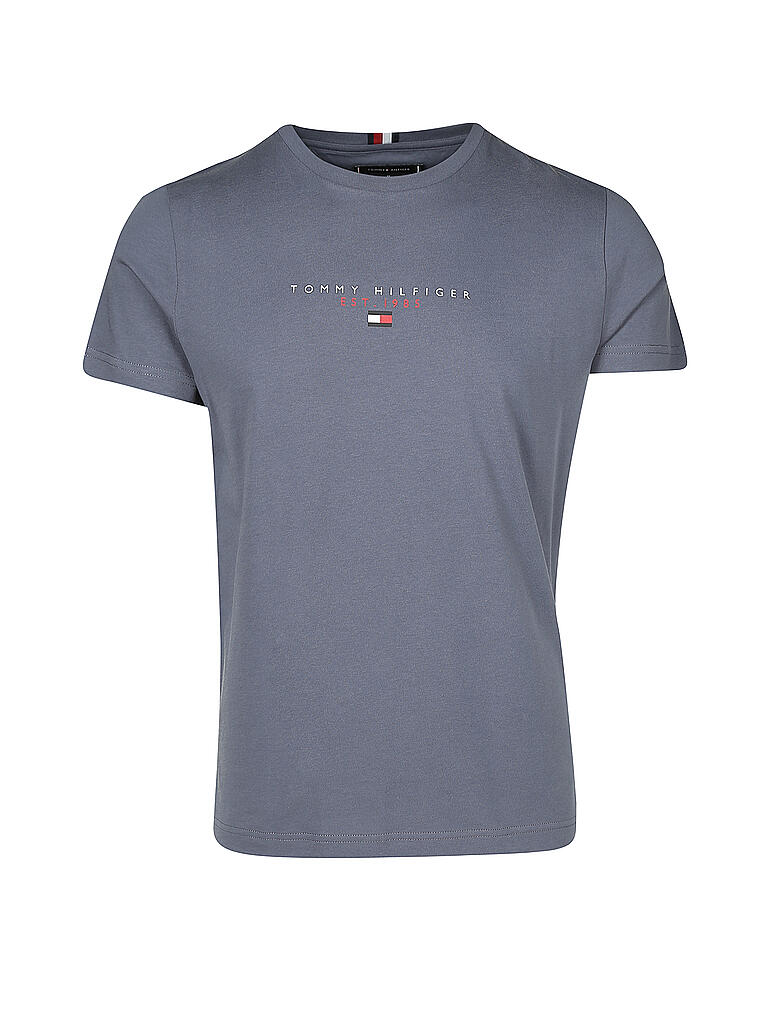 TOMMY HILFIGER | T Shirt Essential Center | blau