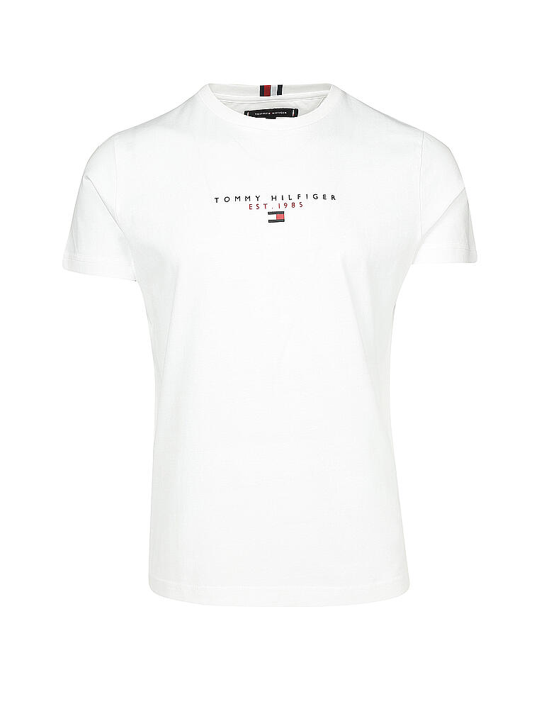 TOMMY HILFIGER | T Shirt Essential Center | weiß