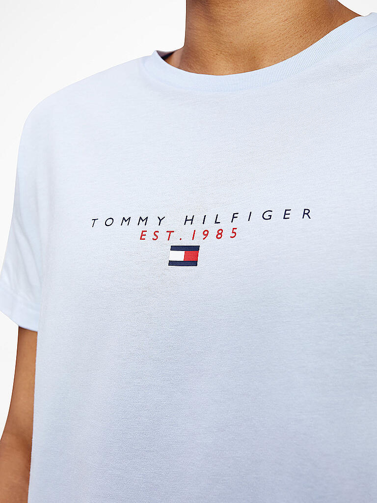 TOMMY HILFIGER | T Shirt Essential Center | blau