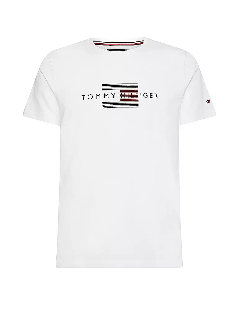 TOMMY HILFIGER | T-Shirt  | weiß