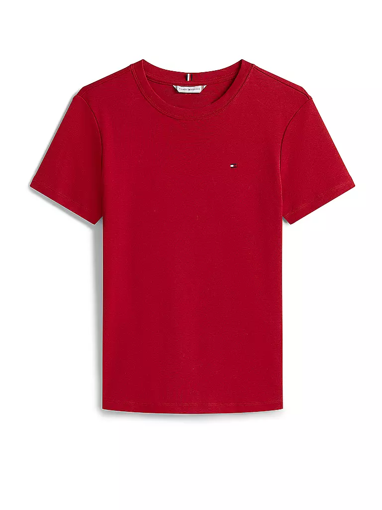 TOMMY HILFIGER | T-Shirt  | dunkelrot
