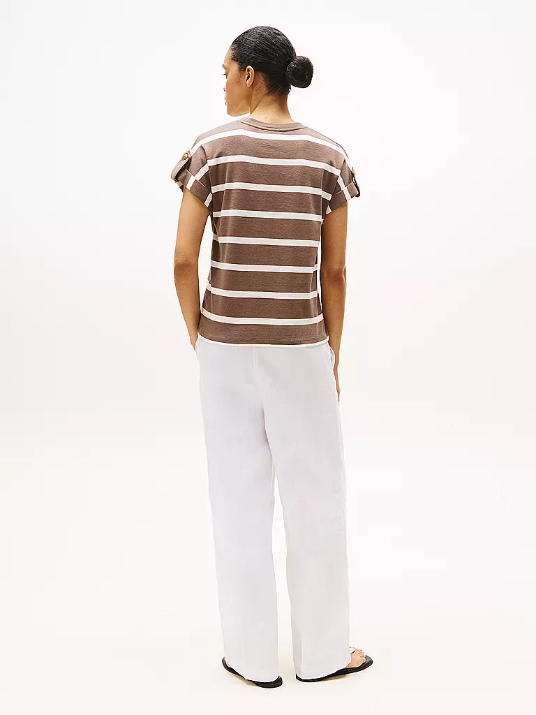 TOMMY HILFIGER | T-Shirt  | braun