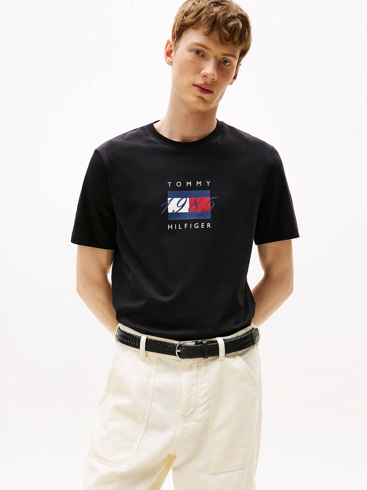 TOMMY HILFIGER | T-Shirt  | schwarz