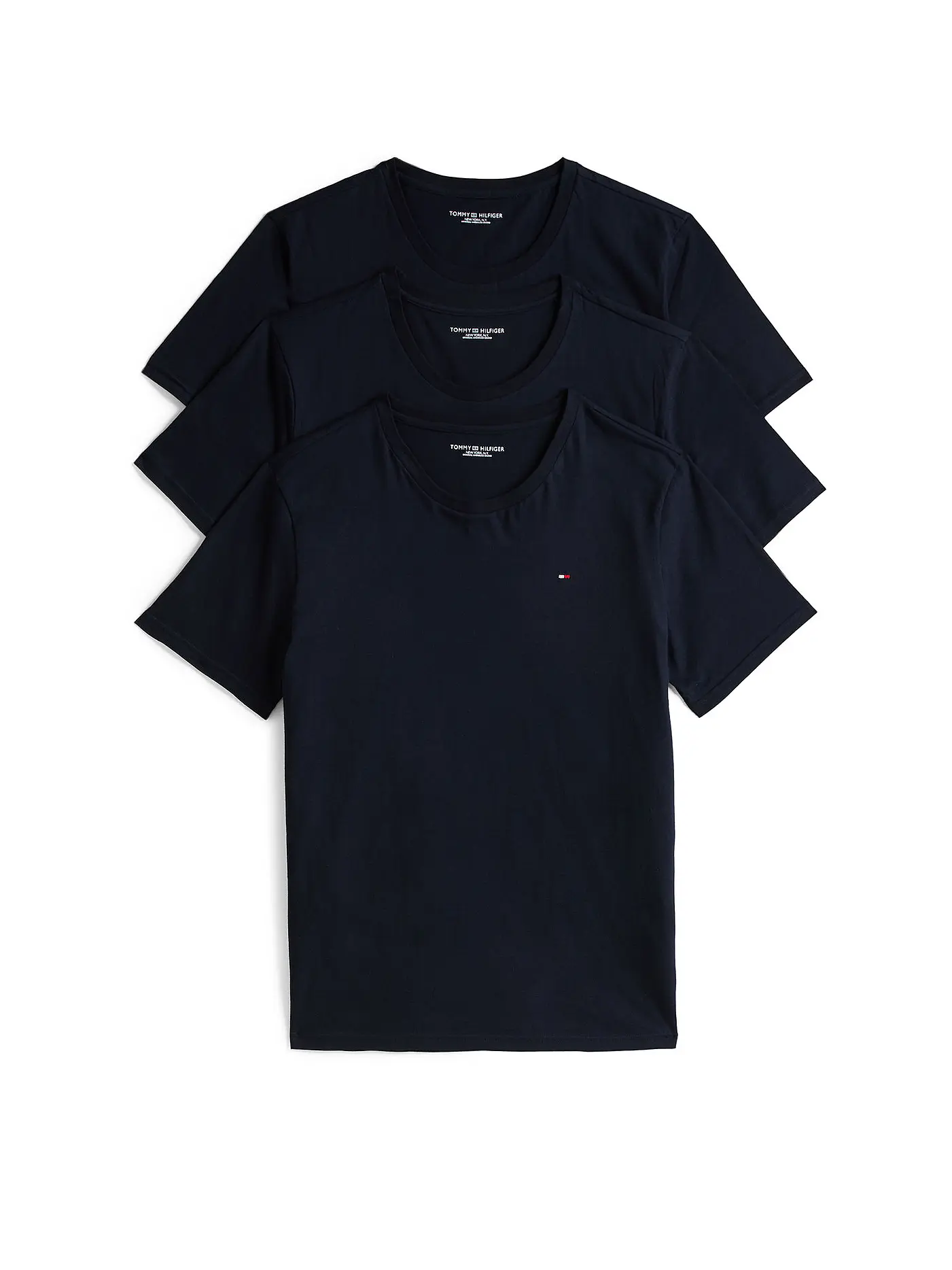TOMMY HILFIGER | T-Shirt 3er Pkg | schwarz