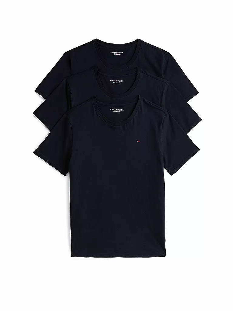 TOMMY HILFIGER | T-Shirt 3er Pkg | schwarz