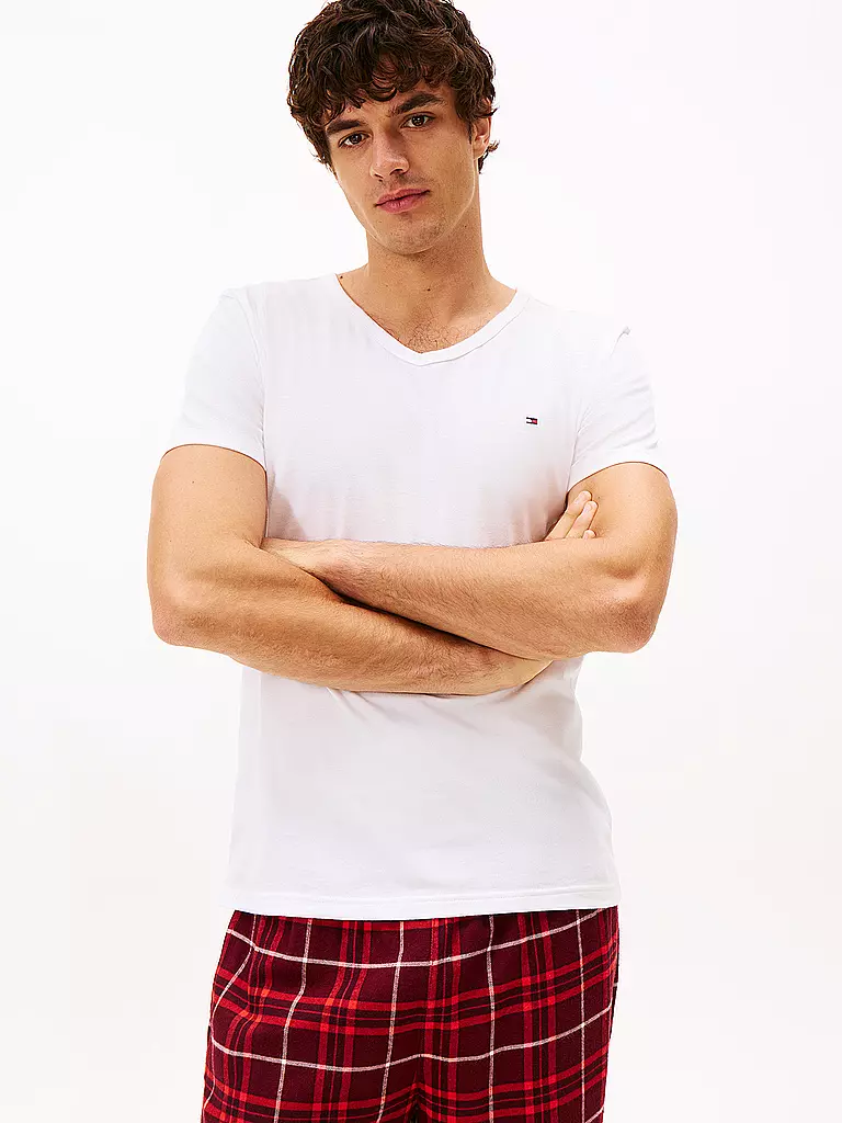 TOMMY HILFIGER | T-Shirt 3er Pkg.  | weiss