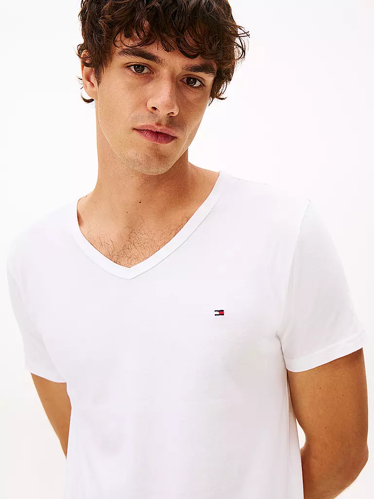TOMMY HILFIGER | T-Shirt 3er Pkg.  | weiss