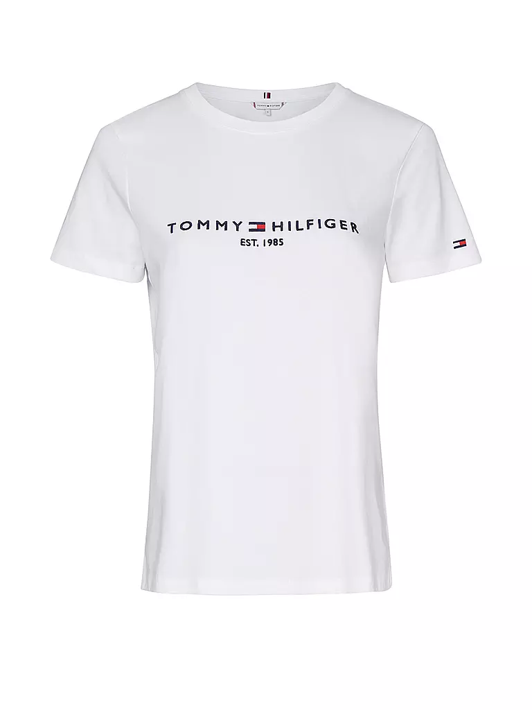 TOMMY HILFIGER | T-Shirt Regular Fit  | weiss