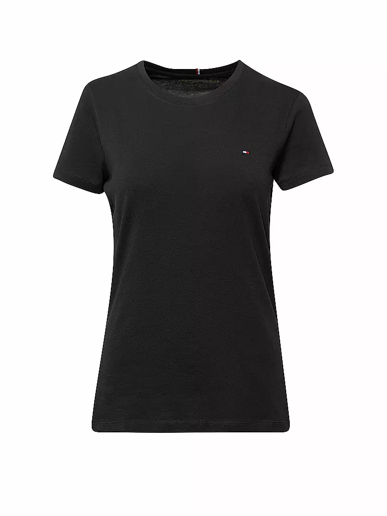 TOMMY HILFIGER | T-Shirt Regular Fit HERITAGE | schwarz