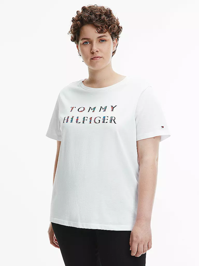 TOMMY HILFIGER | T-Shirt Regular Fit | weiß