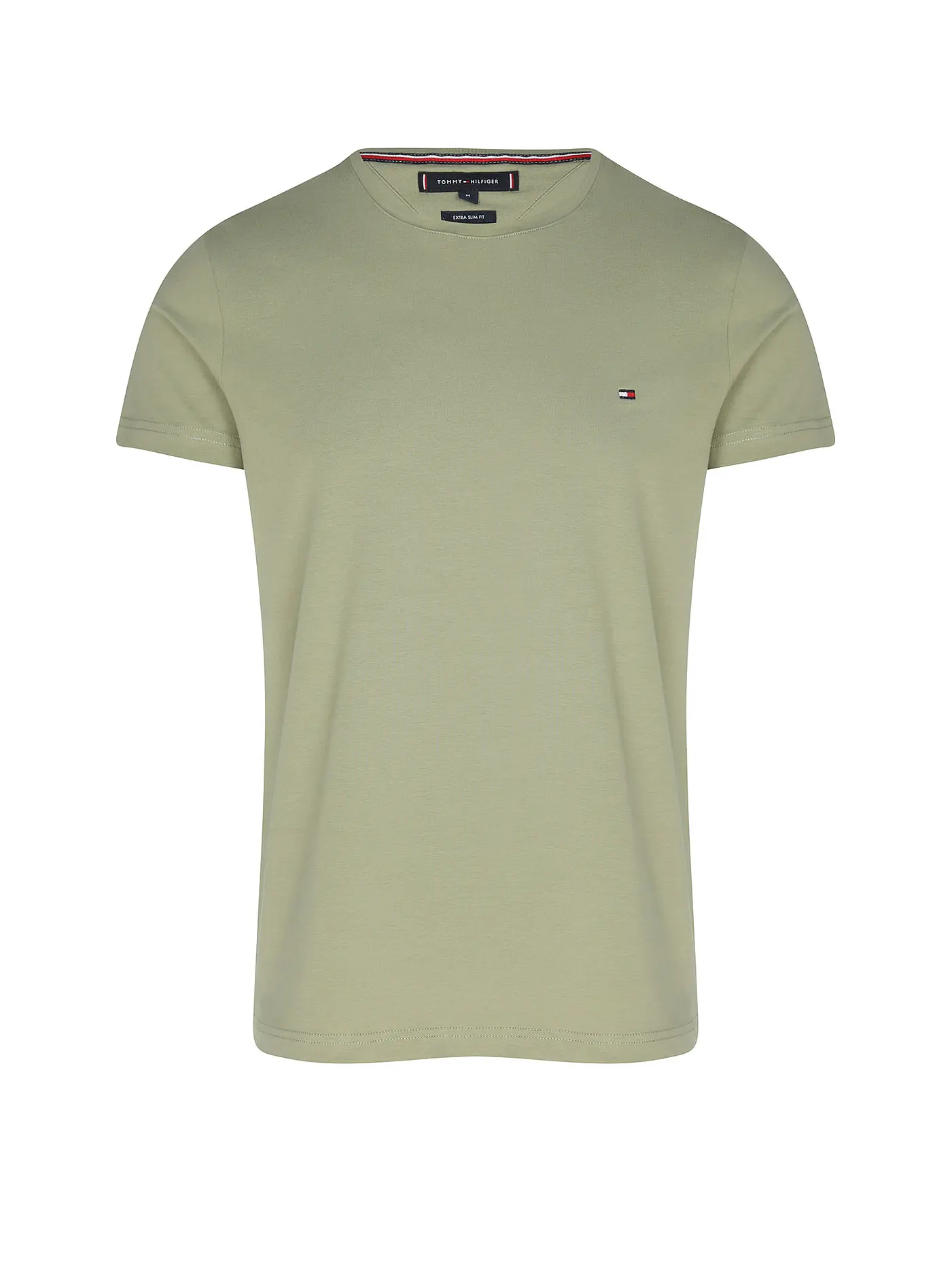 TOMMY HILFIGER | T-Shirt Slim Fit | grün