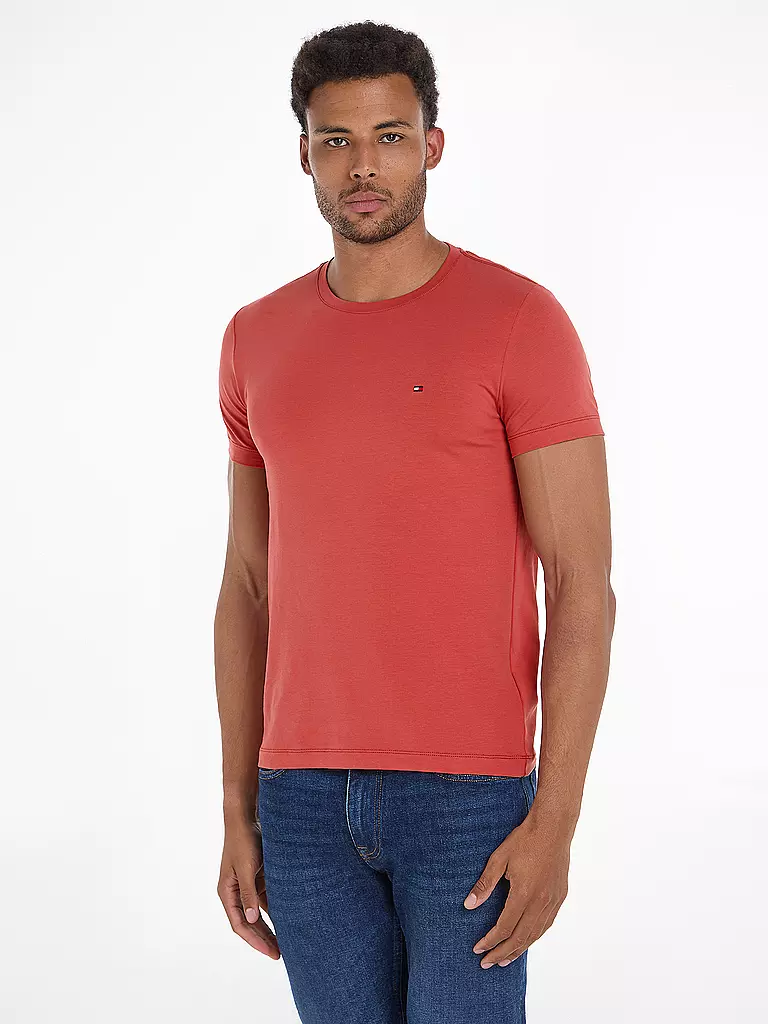 TOMMY HILFIGER | T-Shirt Slim Fit | rot