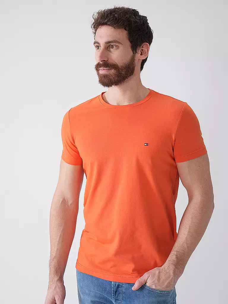 TOMMY HILFIGER | T-Shirt Slim Fit | grün