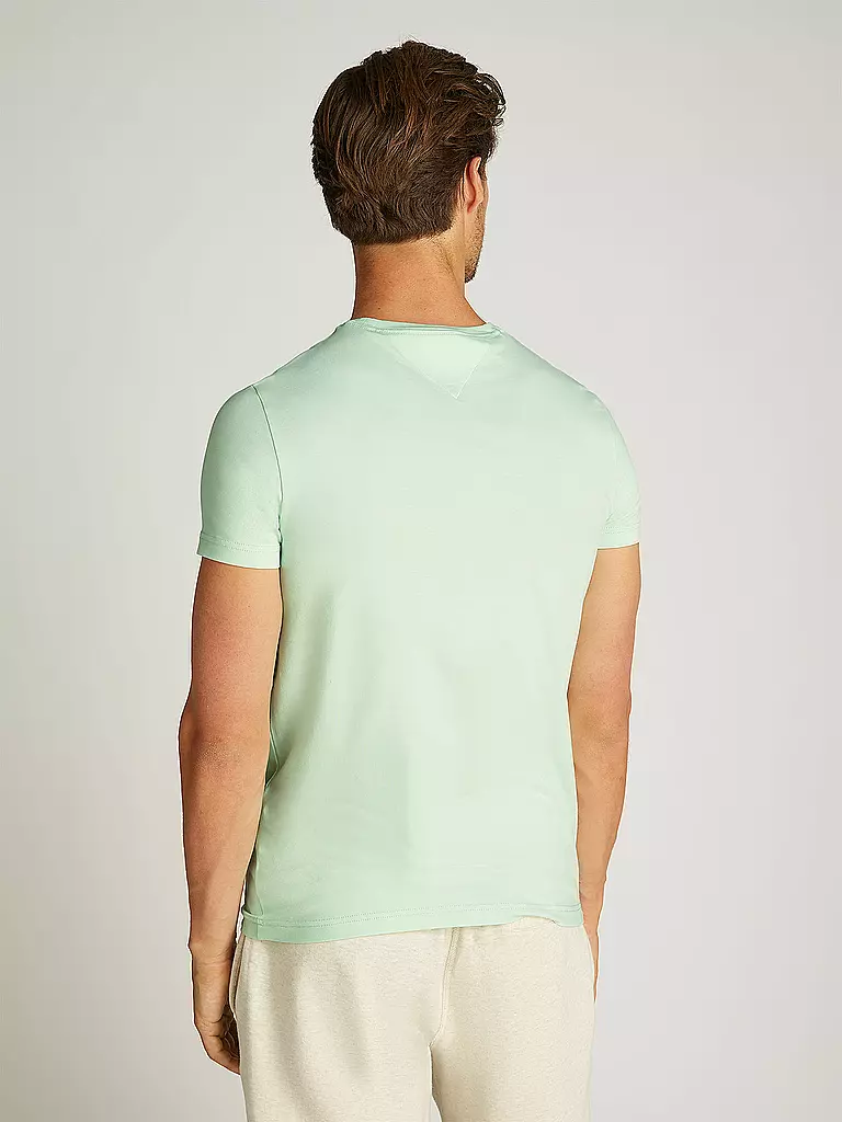 TOMMY HILFIGER | T-Shirt Slim Fit | grün