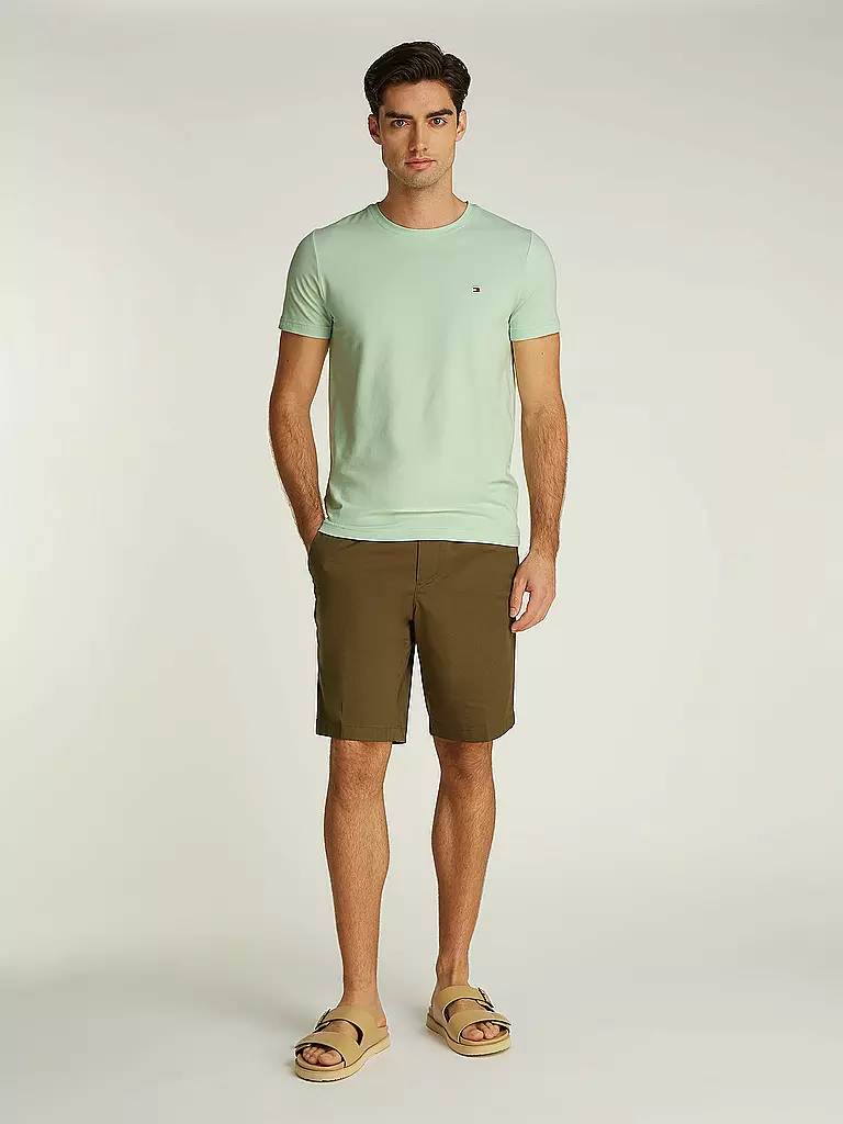 TOMMY HILFIGER | T-Shirt Slim Fit | grün